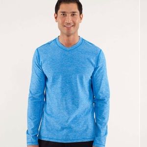 Lululemon Men’s Speed Long Sleeve in Blue